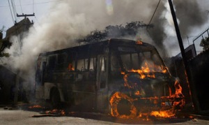 autobus quemado